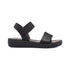 Sandali neri da donna con cinturino elastico Lora Ferres, Donna, SKU w041001122, Immagine 0